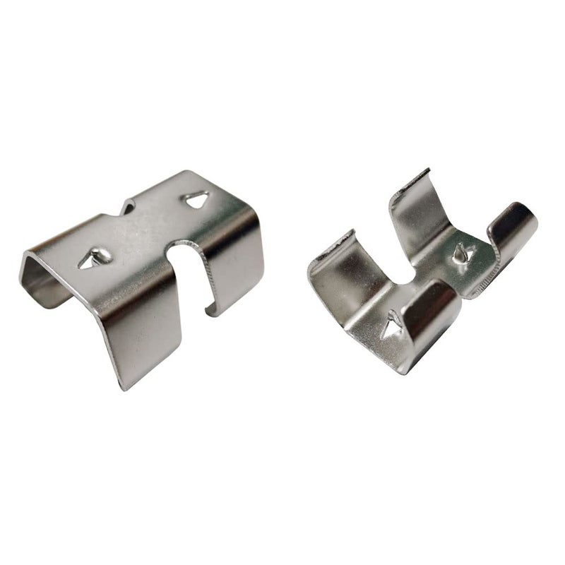 NNNJunhua 304 Stainless Steel Heavy Duty Rope Clamps Double Rope Clamps 2 Lines of Rope Metal Clips Fits 14/45 Inch(8mm) to 1/2 Inch(12.5mm) Twisted or Braided Ropes 10 Pieces - Image 3